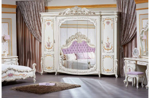 Шкаф 6-х дверный Венеция Классик (крем)