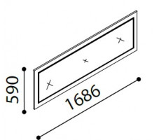 Зеркало для большого комода Легенда (Legenda) LEGN-11 венге