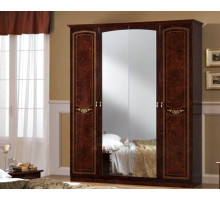 Четырехстворчатый шкаф Ирина (орех)