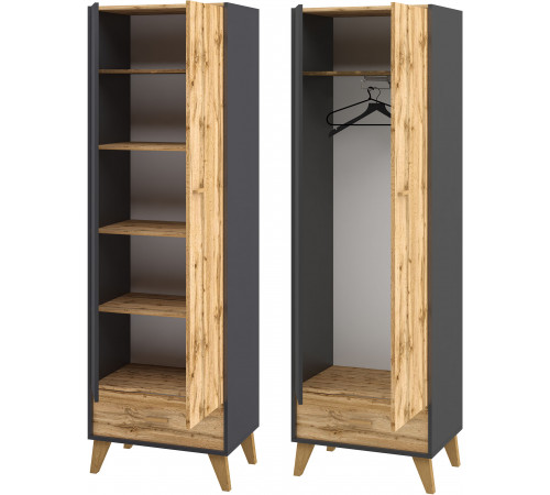 Шкаф комбинированный Сканди МН-036-09(графит)