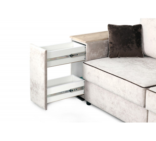 Диван-кровать Бостон 2400 с функциональными подлокотниками (вариант 1)