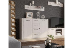 Широкий комод 1400 Элана, цвет Бодега белая