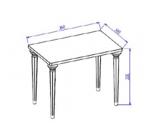 Стол журнальный тройной Мистраль (Mistral) MIST-52